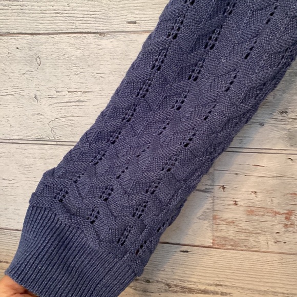 Molly Bracken Beautiful Blue Cardigan Sweater Size M - Picture 3 of 6